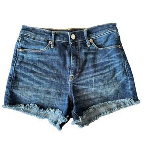 Abercrombie & Fitch Jean Shorts Womens Juniors Size 24 Blue Denim Distressed